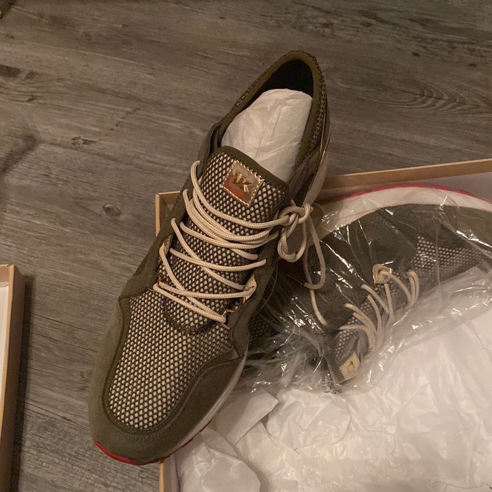 Olive Green Michael Kors Scout Trainers